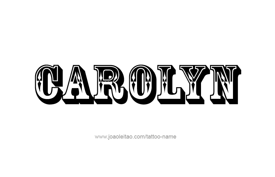 Tattoo Design Name Carolyn  