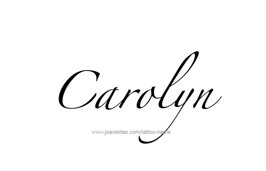 Tattoo Design Name Carolyn  