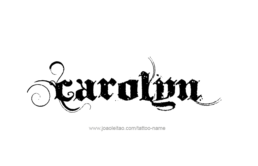 Tattoo Design Name Carolyn  