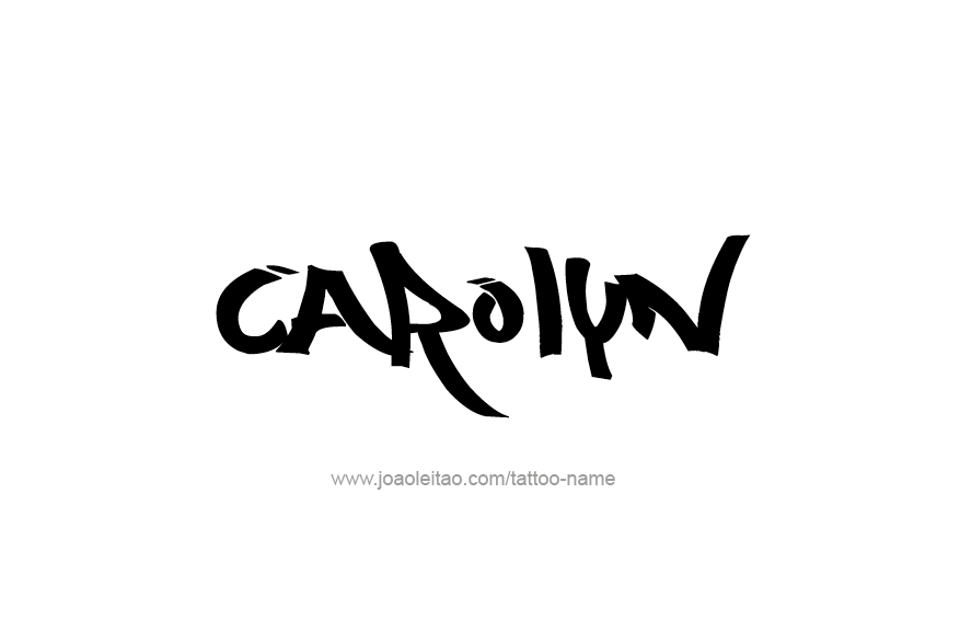 Tattoo Design Name Carolyn  