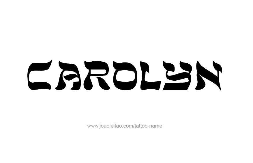 Tattoo Design Name Carolyn  