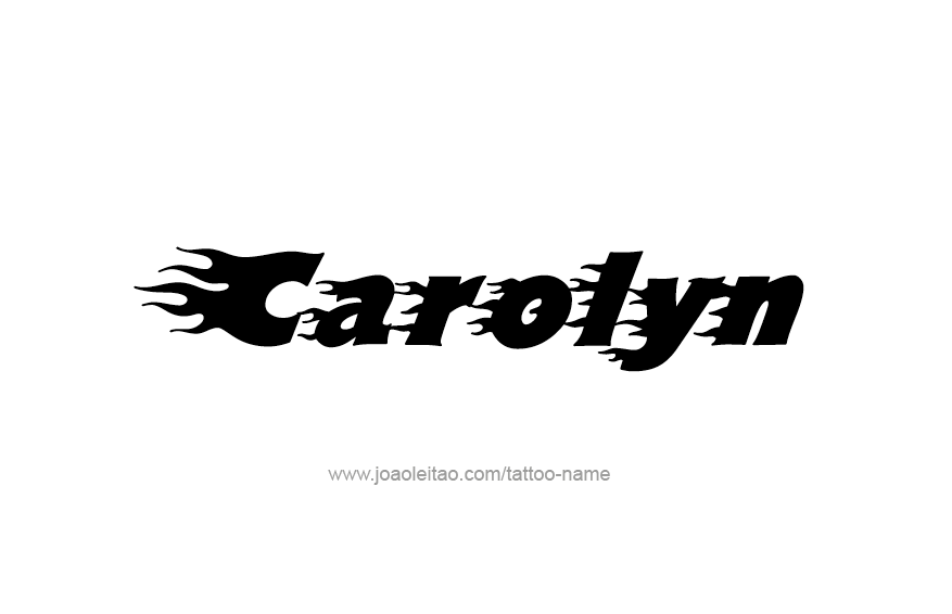 Tattoo Design Name Carolyn  