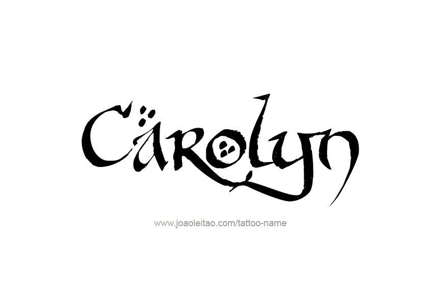 Tattoo Design Name Carolyn  