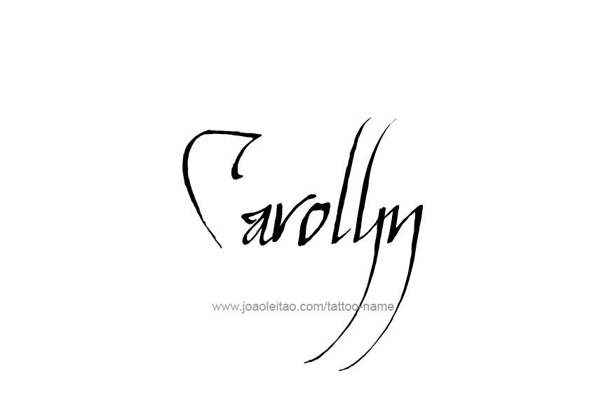 Tattoo Design Name Carolyn  