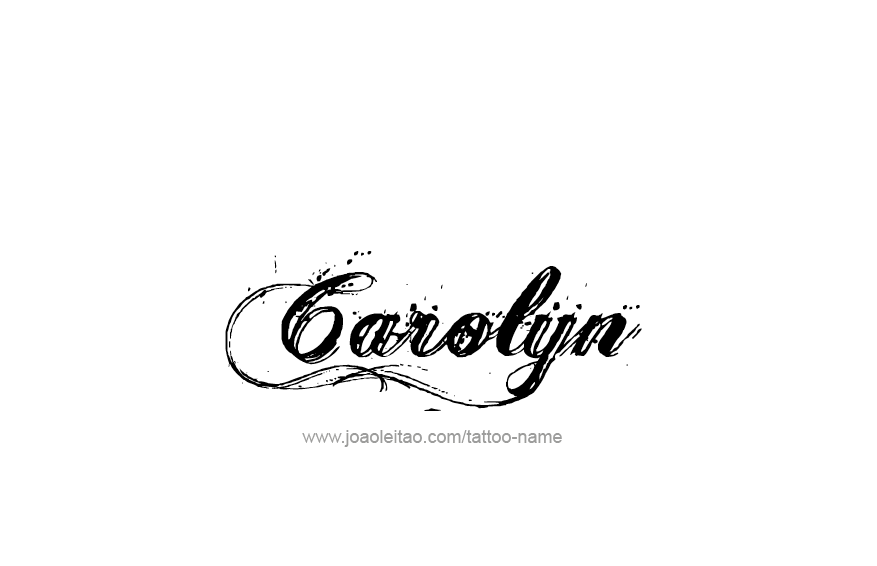 Tattoo Design Name Carolyn  