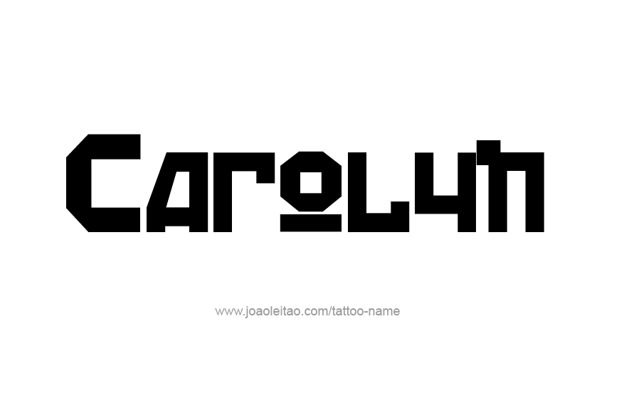 Tattoo Design Name Carolyn  