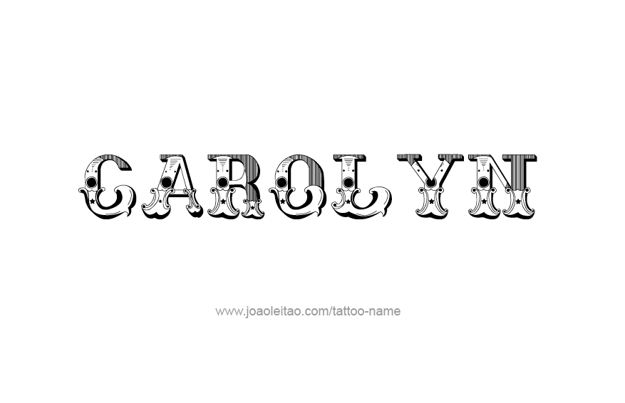 Tattoo Design Name Carolyn  