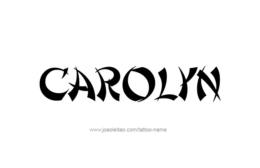 Tattoo Design Name Carolyn  