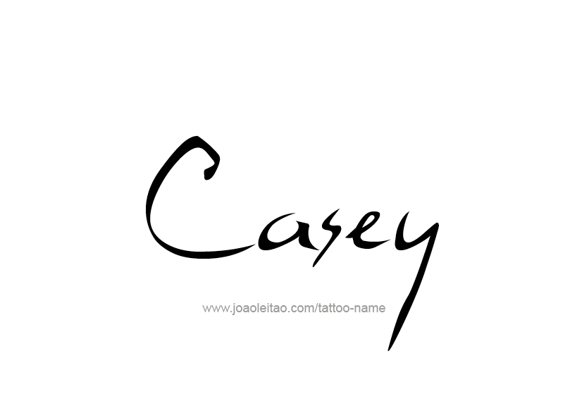 Tattoo Design Name Casey  