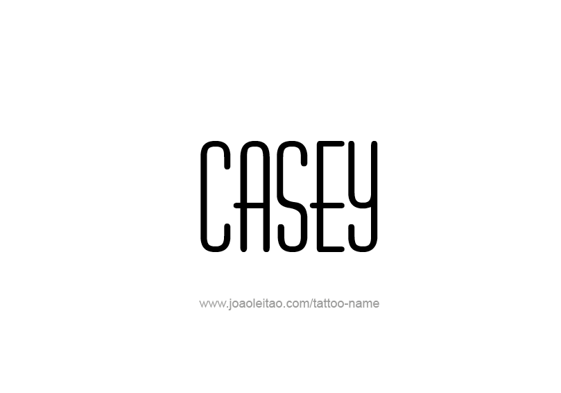 Tattoo Design Name Casey  