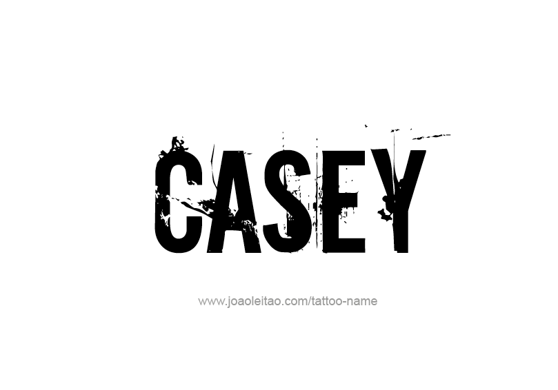 Tattoo Design Name Casey  