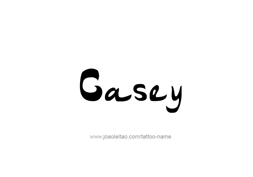 Tattoo Design Name Casey  