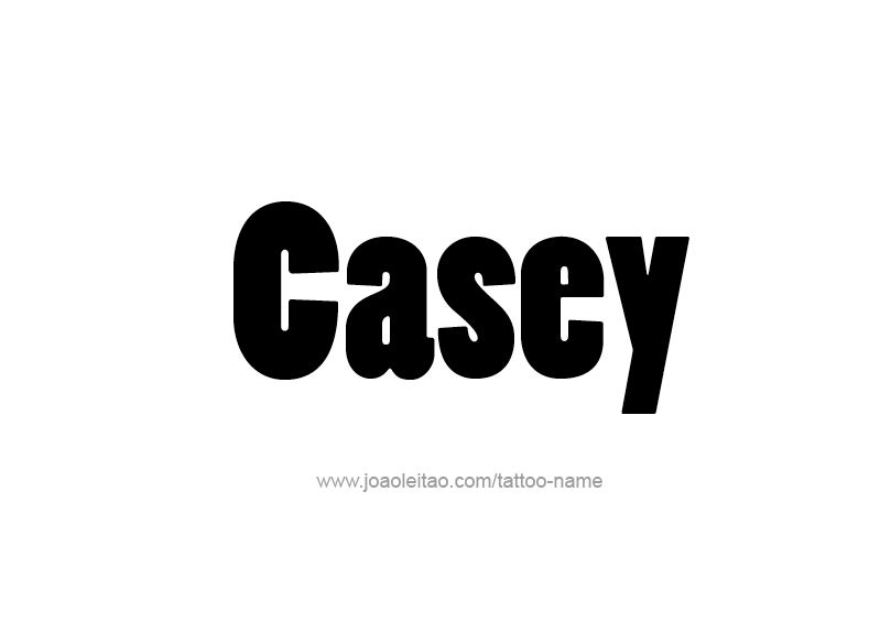 Tattoo Design Name Casey  