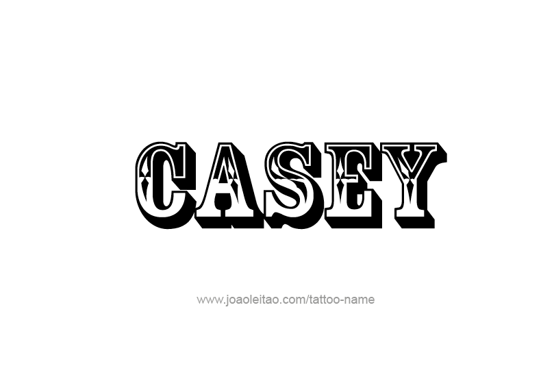 Tattoo Design Name Casey  