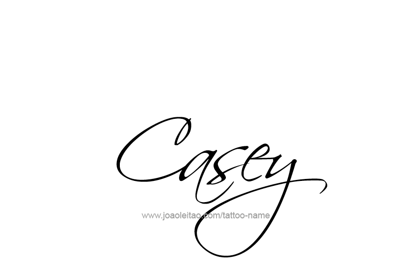 Tattoo Design Name Casey  