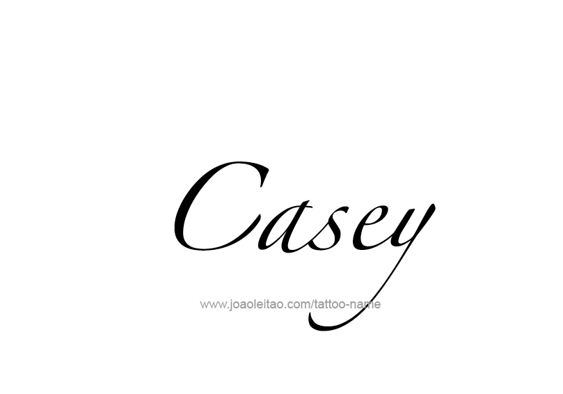 Tattoo Design Name Casey  