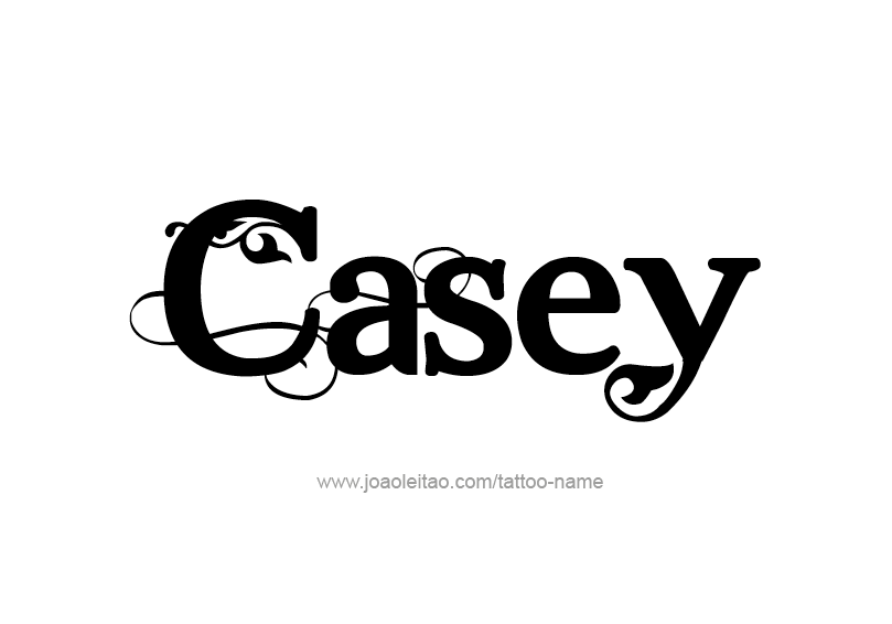 Tattoo Design Name Casey  