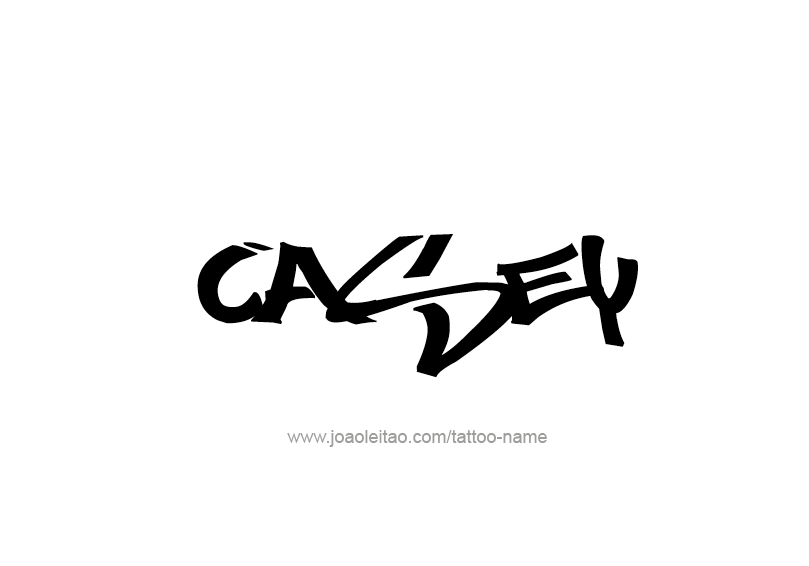 Tattoo Design Name Casey  