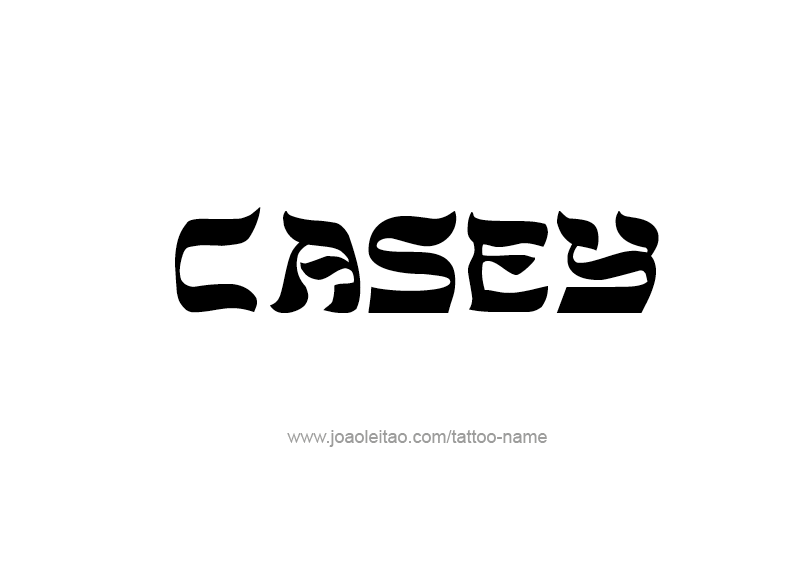 Tattoo Design Name Casey  