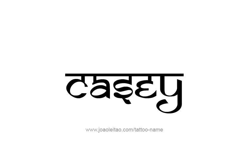 Tattoo Design Name Casey  