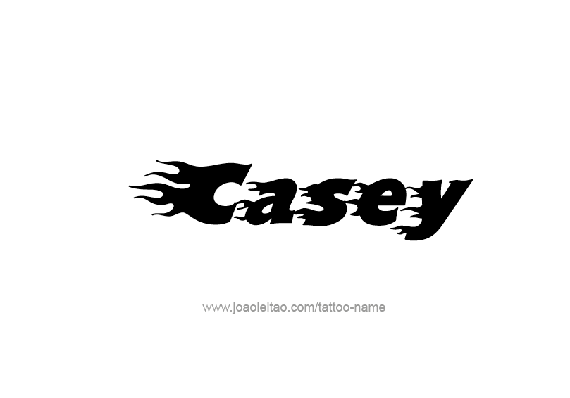 Tattoo Design Name Casey  