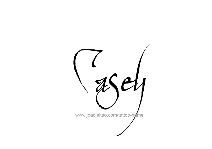 Tattoo Design Name Casey  