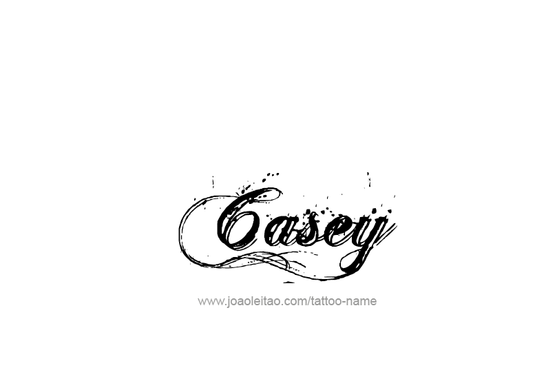 Tattoo Design Name Casey  