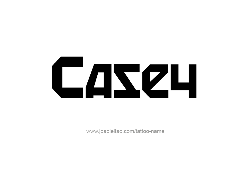 Tattoo Design Name Casey  