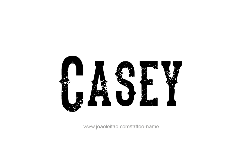 Tattoo Design Name Casey  