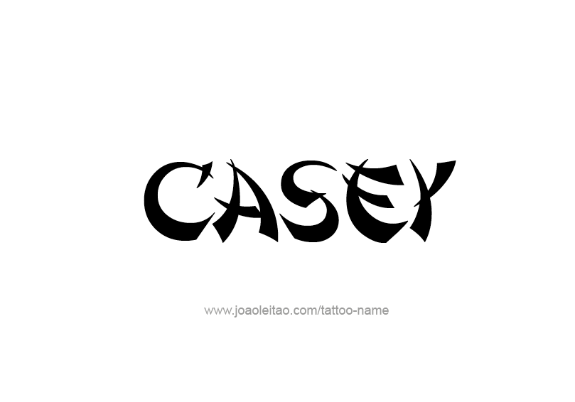 Tattoo Design Name Casey  