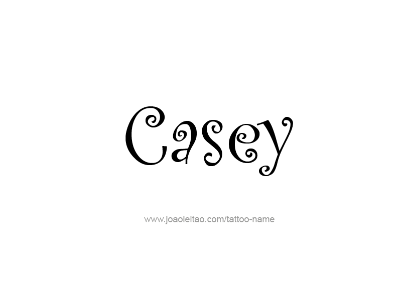 Tattoo Design Name Casey  