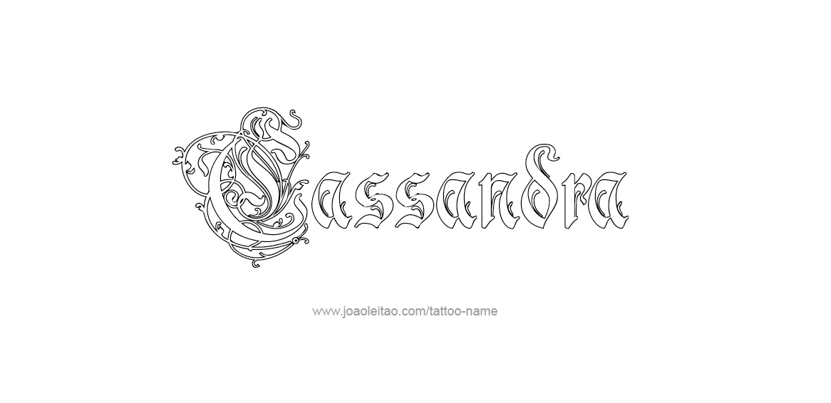 Tattoo Design Name Cassandra  