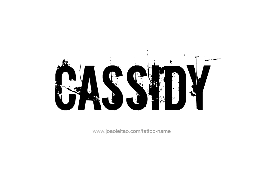 Tattoo Design Name Cassidy  