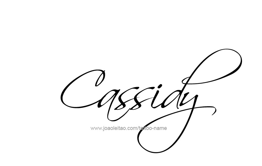 Tattoo Design Name Cassidy  