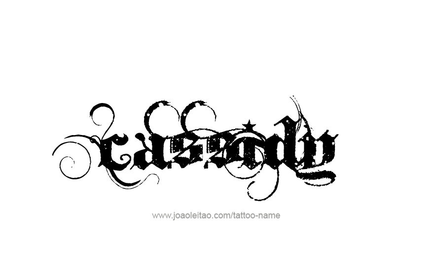 Tattoo Design Name Cassidy  