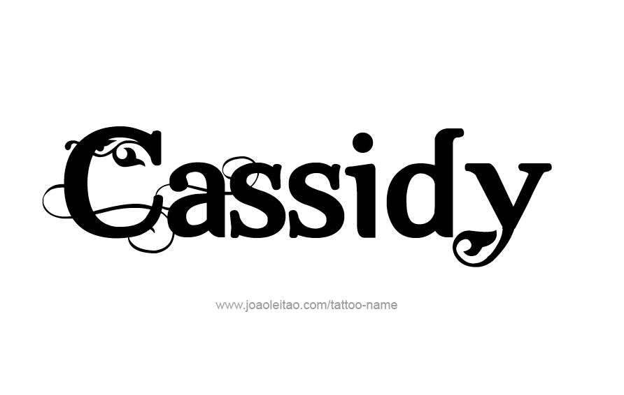 Tattoo Design Name Cassidy  