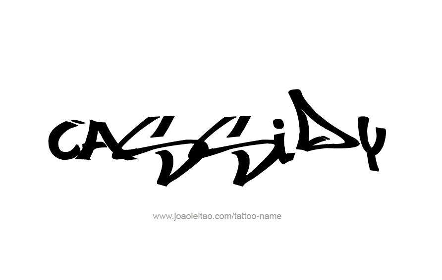 Tattoo Design Name Cassidy  