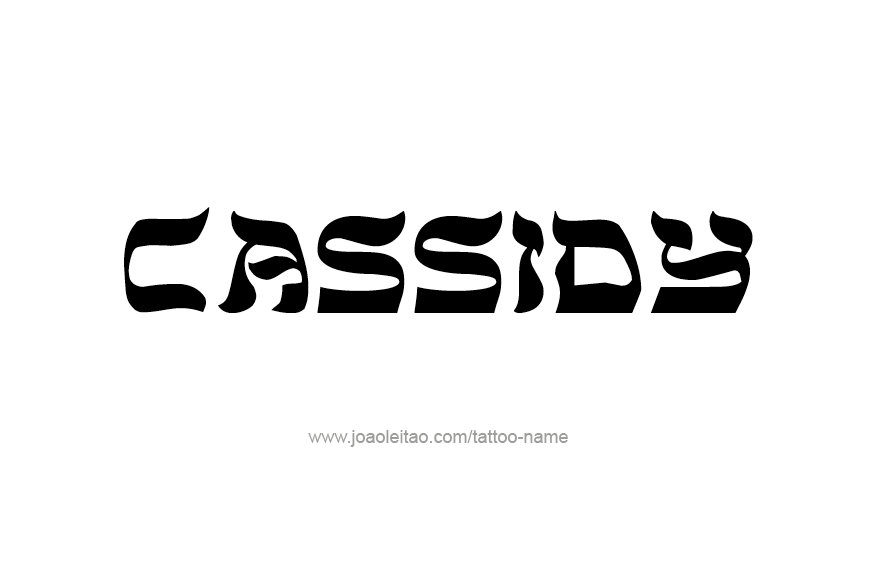 Tattoo Design Name Cassidy  