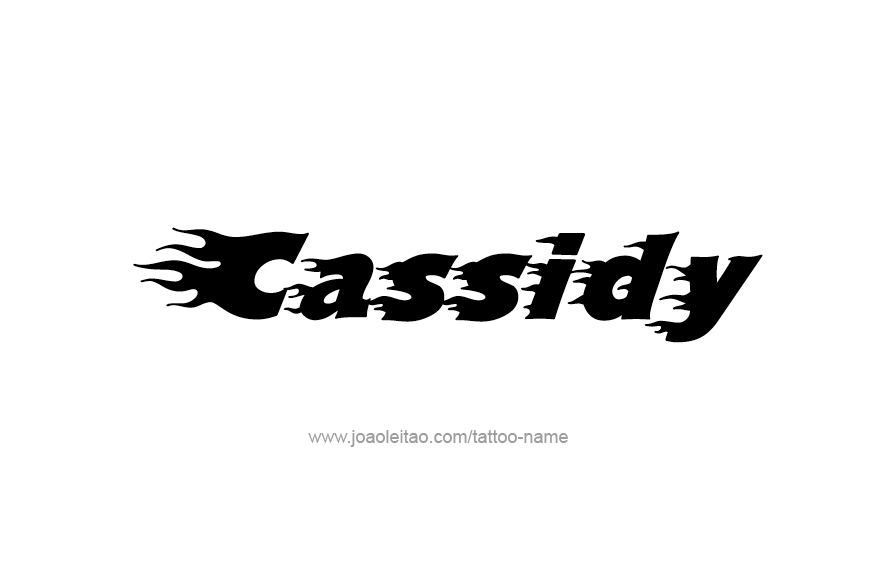 Tattoo Design Name Cassidy  