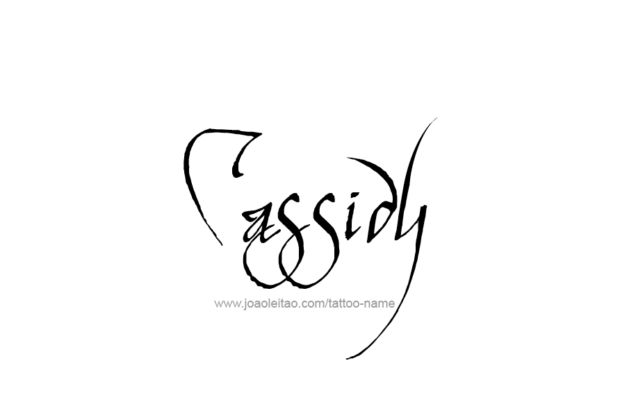 Tattoo Design Name Cassidy  