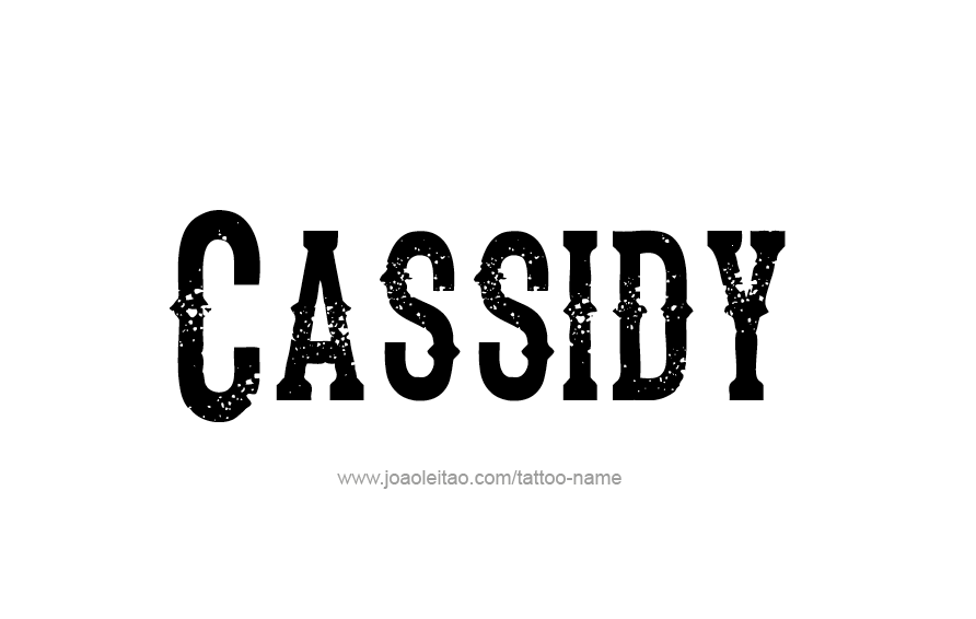 Tattoo Design Name Cassidy  