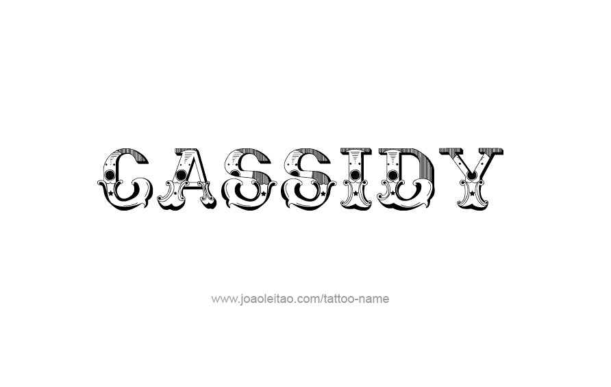 Tattoo Design Name Cassidy  