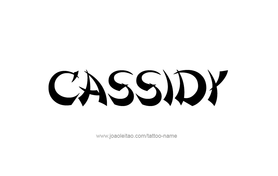 Tattoo Design Name Cassidy  