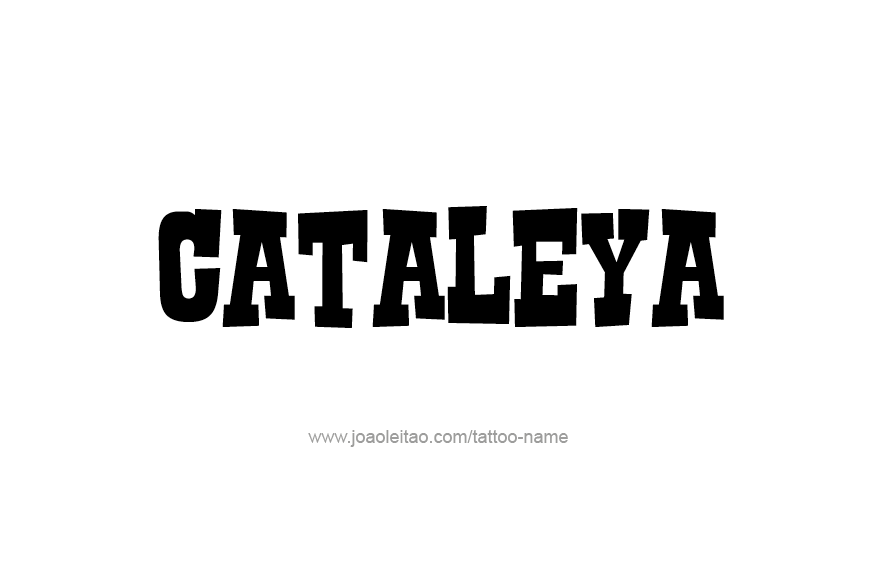 Tattoo Design Name Cataleya  