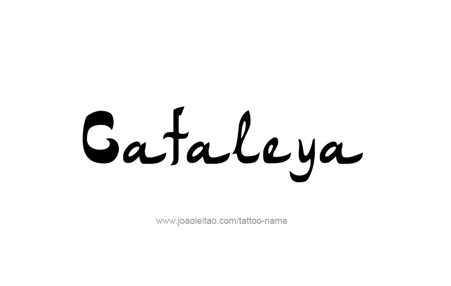 Tattoo Design Name Cataleya  