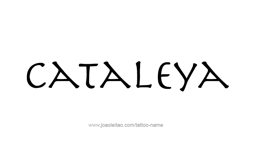 Tattoo Design Name Cataleya  