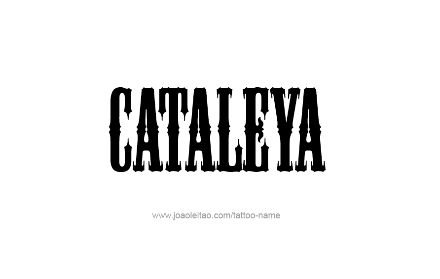 Tattoo Design Name Cataleya  