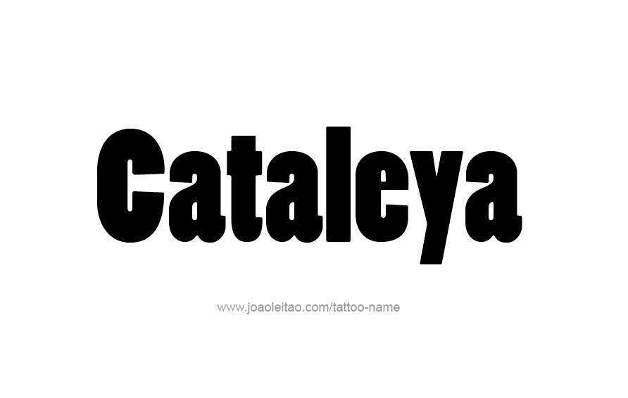Tattoo Design Name Cataleya  