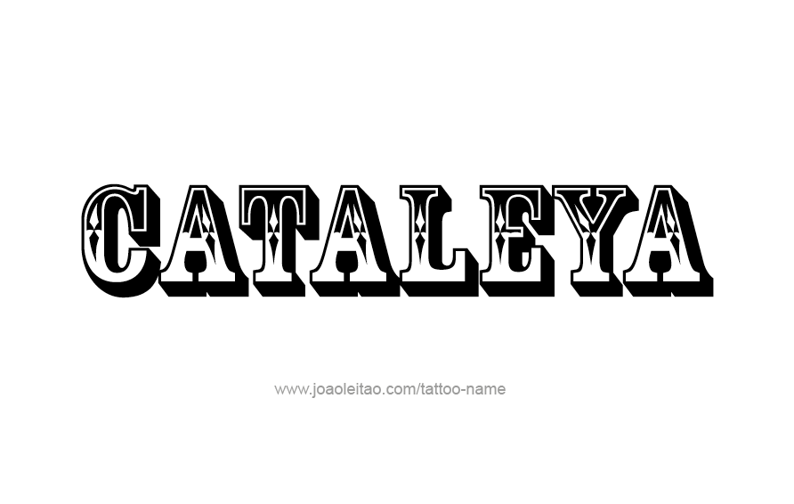 Tattoo Design Name Cataleya  