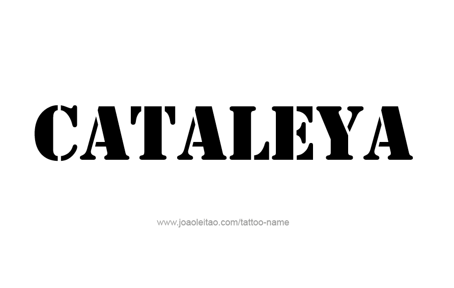 Tattoo Design Name Cataleya  